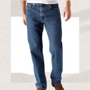 Levis 550 Mens Relaxed Fit Tapered Leg Denim Blue Jeans Size 38x32